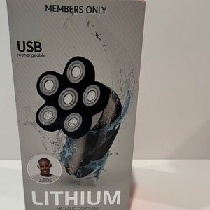 Members Only 6 Floating Heads Cordless Stainless Steel Wet/Dry Shaver.